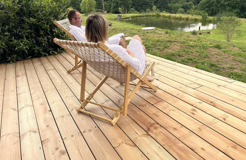 Anould Ski Chalet | Luxury owl chalet with Finnish bath at Nature Cottage Vosges