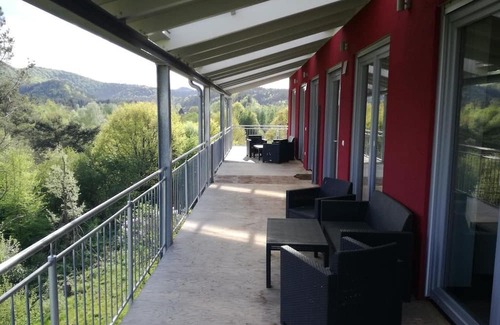 Dahn Apartment | Wachtfels-Lodge - apartment/flat, bathroom, WC, 2 bedrooms