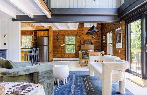 New Paltz House | Secluded w/Pool, Spa, Fire Pit, Forest Views | Cragswood Cottage by AvantStay