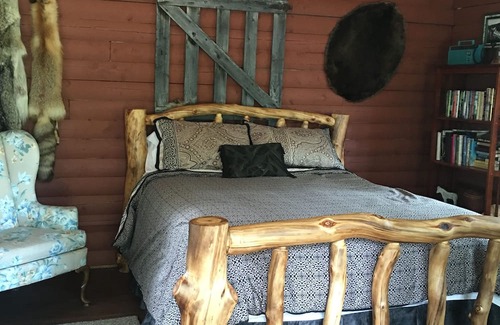 Tagish Resort | Private Cabin w/deck. 1 queen bed with opulent linens and comfort!