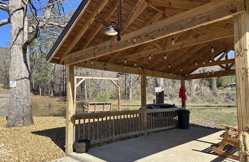 Lookout Valley Neighborhood Association House | New - Private pond stocked with fish - game room - fireplace - 2 acres to explore