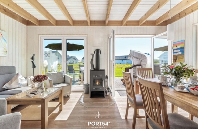 Nordstern - infrared sauna, bathtub, fireplace, shower, terrace, beach chair