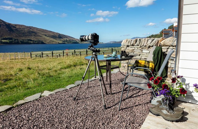 Luxury pods with a stunning loch view and access