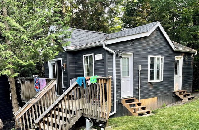 Lakefront 2 cottage property with large private dock. Recently renovated.