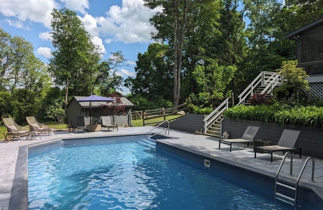 Stunning Great Barrington Oasis with w/Pool, Deck, Firepit, Nature Trail