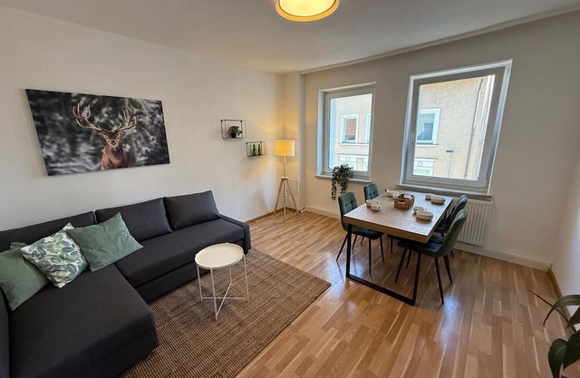 Central city apartment with balcony. Ideal for families.