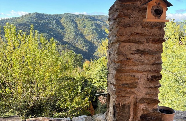 Charming stone house with breathtaking views of the Ardèche countryside.