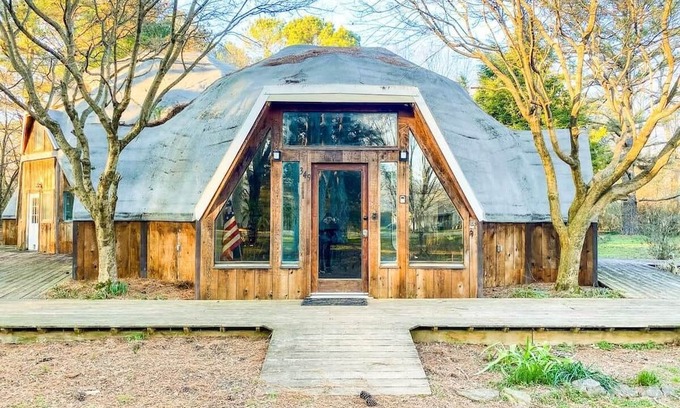 Normal House | Bell Circle Eccentric Geodesic Dome-home