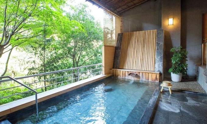 Gero Onsen House | Nonsmoking roomDouble bedroomView of the cit /Gero Gifu