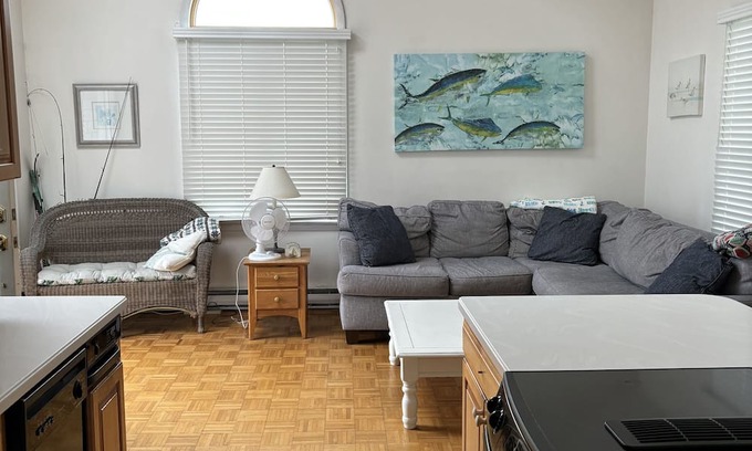 Falmouth Condo | Condo across st from surf dr beach, walking distance to downtown and bike path!