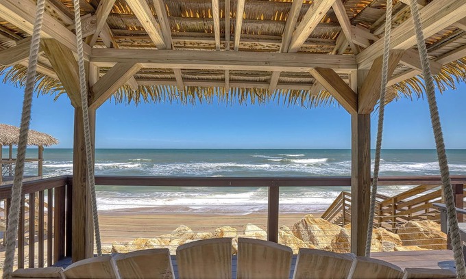 Bethune Beach House | Oceanfront Beach Home Private Walkway onto no drive beach