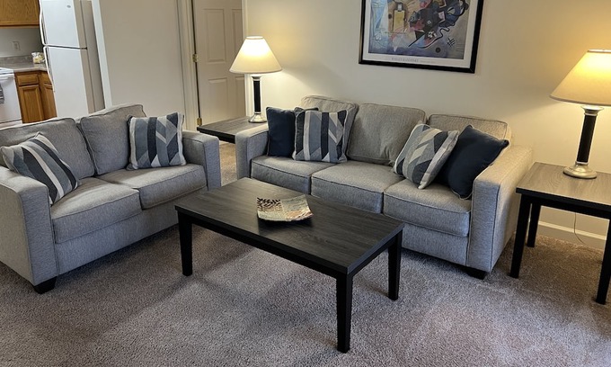 Troy Apartment | Troy location! 2 bed 2 bath fully furnished with balcony!