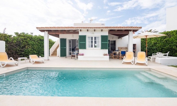 Cap d'Artrutx Villa | Villa 'Faro 2 Sea and Sunset Views' with Private Pool, Wi-Fi and Air Conditioning