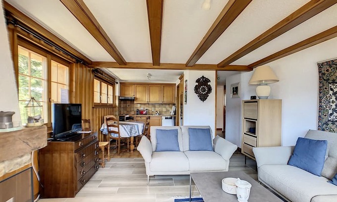 Verbier Apartment | 2 Bedroom apartment *** - 2nd floor - close to the sport centre and a bus stop, Verbier shuttle and