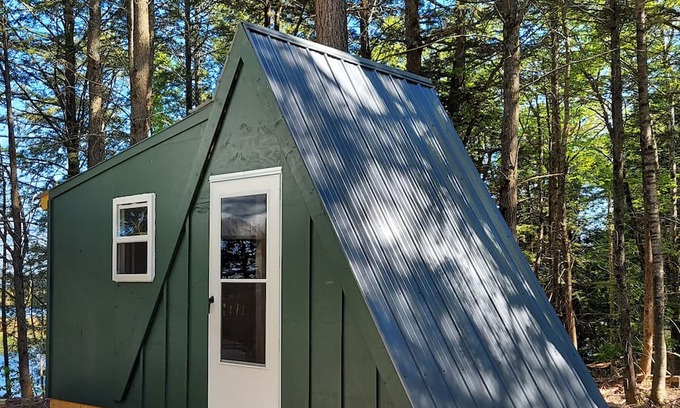 Mariaville Cabin | Glamping Downeast - Acadia 4 - Tiny House A frame secluded deep in the woods