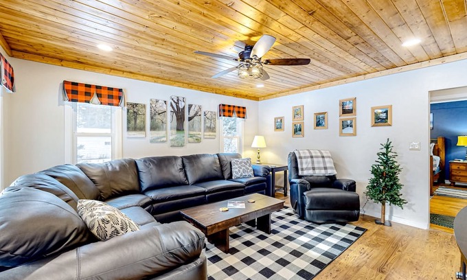 Land O Lakes House | Tranquil & sunny nature retreat with fire pit, W/D & patio - near lakes & trails
