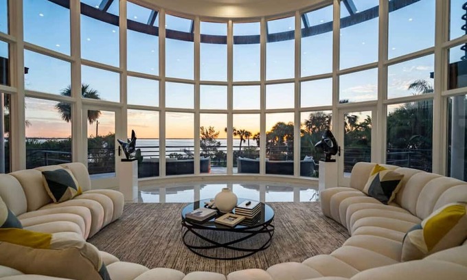 Fort Pierce Apartment | 9K SF Waterfront Mansion, Pool, Boat Dock, Theater