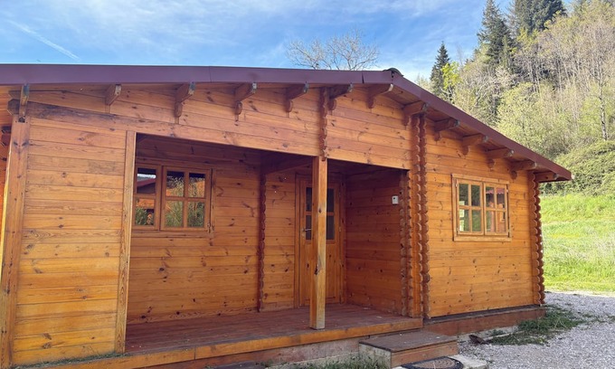 Fougax-et-Barrineuf Ski Chalet | 3-bedroom wooden chalet, on 1500m2 of enclosed grounds not overlooked