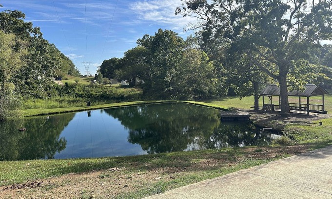 Lookout Valley Neighborhood Association House | New - Private pond stocked with fish - game room - fireplace - 2 acres to explore