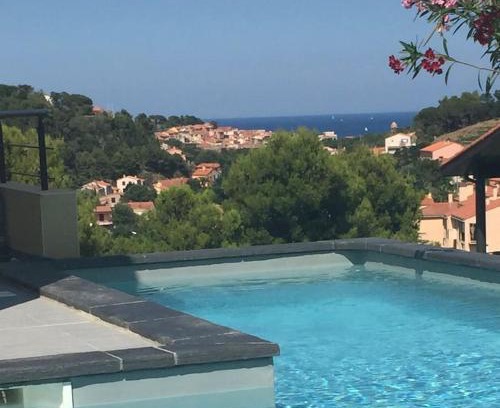 Collioure Villa | Villa Collioure, piscine et vue sur mer